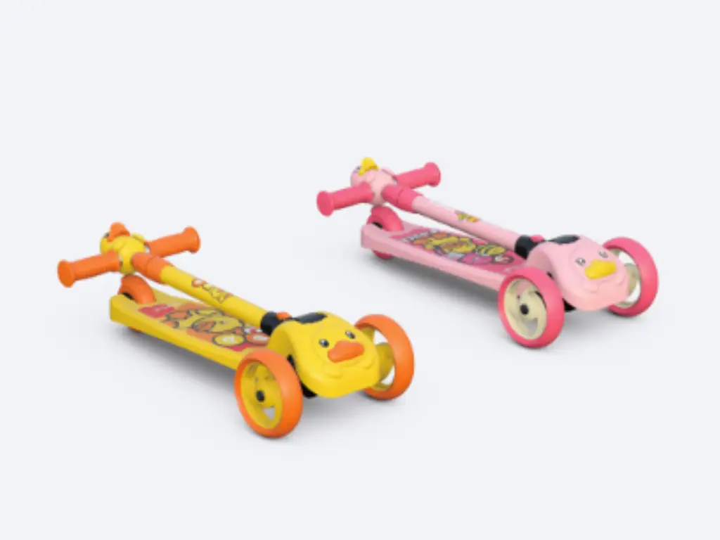 B.Duck Scooter für Kinder mit Klappmechanik